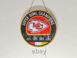 16 Kansas City Chiefs 4 times Super Bowl Champions 3D LED Light Sign Neon Lamp