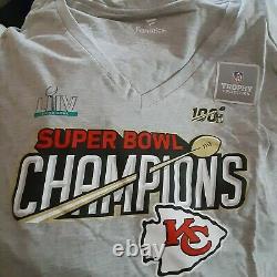 16 New Kansas City Chiefs NFL Pro Line Women's Super Bowl LIIV 2XL T-Shirt NOS
