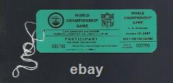 1967 SUPER BOWL I KANSAS CITY CHIEFS vs GREEN BAY PACKERS PARTICIPANT TICKET