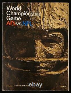 1967 SUPER BOWL I World Championship Game AFL vs NFL Program PACKERS CHIEFS RARE