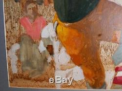 1967 Super Bowl Green Bay Packers KC Chiefs ORIG Oil Painting Daniel Schwartz