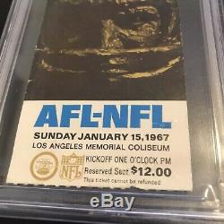 1967 Super Bowl I 1 Ticket Stub Gold Variant PSA FR 1.5 Chiefs Packers AFL NFL