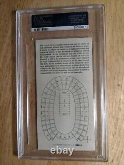 1967 Super Bowl I PACKERS VS CHIEFS PSA 3 Graded Ticket Stub Gold Var. RARE