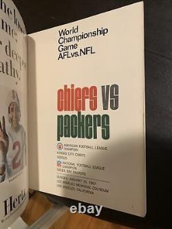 1967 Super Bowl I Program AFL Chiefs vs NFL Packers Gorgeous Book