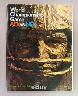 1967 Super Bowl I Program Kansas City Chiefs vs Green Bay Packers Original