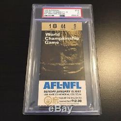 1967 Super Bowl I Ticket Stub Gold Variant PSA FR 1.5 Chiefs Packers AFL NFL