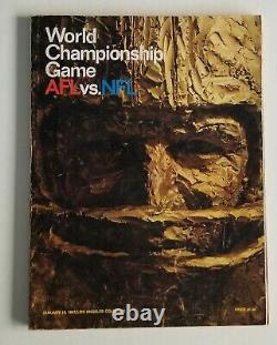 1967 World Championship 1st Super Bowl AFL vs NFL Program Packers vs Chiefs Rare
