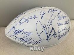 1969-70 Kansas City Chiefs Team Signed Football Super Bowl IV Champions