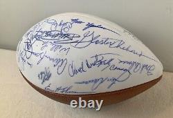 1969-70 Kansas City Chiefs Team Signed Football Super Bowl IV Champions