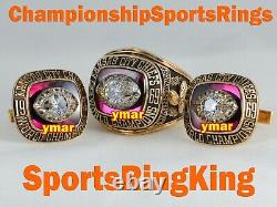 1969 Kansas City Chiefs Championship Super Bowl 10k Gold Cufflinks Ring Top