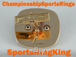 1969 Kansas City Chiefs Championship Super Bowl 10k Gold Cufflinks Ring Top