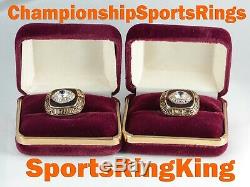 1969 Kansas City Chiefs Championship Super Bowl 10k Gold Cufflinks Ring Top