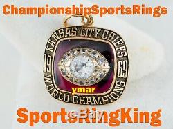 1969 Kansas City Chiefs Championship Super Bowl 14k Gold Pendant Ring Top