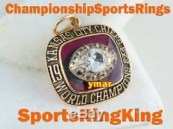 1969 Kansas City Chiefs Championship Super Bowl 14k Gold Pendant Ring Top