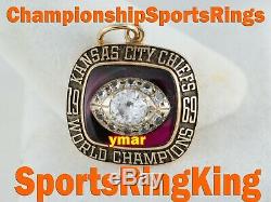 1969 Kansas City Chiefs Championship Super Bowl 14k Gold Pendant Ring Top