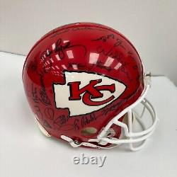 1969 Kansas City Chiefs Super Bowl IV Champions Team Signed Helmet Jsa Coa