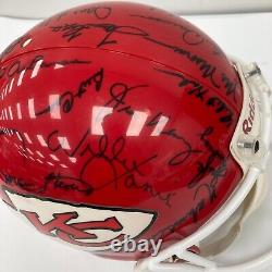 1969 Kansas City Chiefs Super Bowl IV Champions Team Signed Helmet Jsa Coa