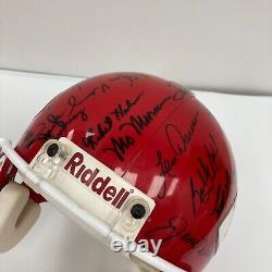 1969 Kansas City Chiefs Super Bowl IV Champions Team Signed Helmet Jsa Coa