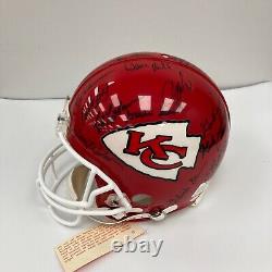 1969 Kansas City Chiefs Super Bowl IV Champions Team Signed Helmet Jsa Coa