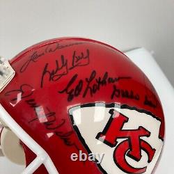 1969 Kansas City Chiefs Super Bowl IV Champions Team Signed Helmet Jsa Coa