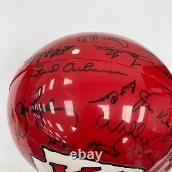 1969 Kansas City Chiefs Super Bowl IV Champions Team Signed Helmet Jsa Coa