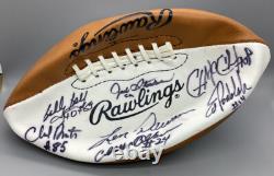 1969 Super Bowl IV Champion Kansas City Chiefs Reunion Signed Football JSA