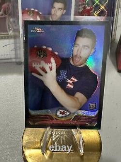 2013 Topps Chrome Black Refractor #118 Travis Kelce 292/299 (RC)? (centered)