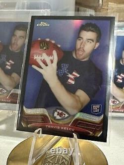 2013 Topps Chrome Black Refractor #118 Travis Kelce 292/299 (RC)? (centered)