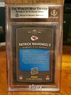 2017 Donruss Optic Patrick Mahomes II Rated Rookie Bgs 8.5 Chiefs Super Bowl