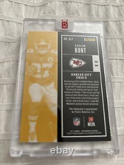 2017 Panini Contenders Kareem Hunt Super Bowl Rookie Ticket 1/1 Auto Rc