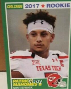 2017 Patrick Mahomes II Aceo Rookie Card #15 Kansas City Chiefs Rare Rc