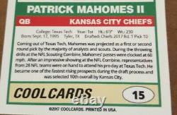 2017 Patrick Mahomes II Aceo Rookie Card #15 Kansas City Chiefs Rare Rc