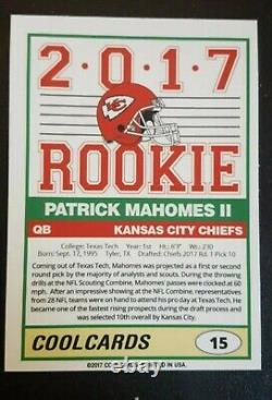 2017 Patrick Mahomes II Aceo Rookie Card #15 Kansas City Chiefs Rare Rc