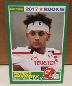 2017 Patrick Mahomes II Aceo Rookie Card #15 Kansas City Chiefs Rare Rc