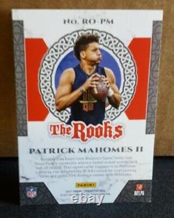 2017 Patrick Mahomes II Panini The Rooks Kansas City Chiefs Nfl-super Bowl Mvp