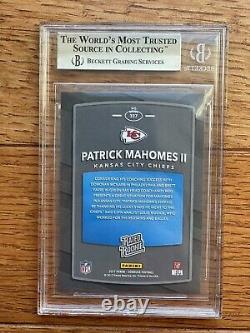 2017 Rated Rookie Patrick Mahomes Donruss BGS 9.5 Gem #327 Chiefs Super Bowl