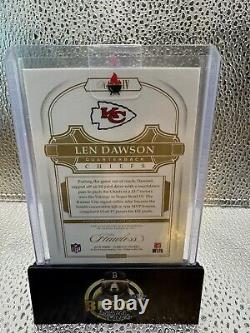 2018 Panini Flawless KC Chiefs Len Dawson Super Bowl MVP 1/3