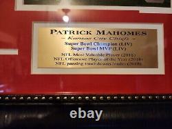 2018 Patrick Mahomes II MVP & SB54 Ticket stub 16×27 Framed Memorabilia Picture