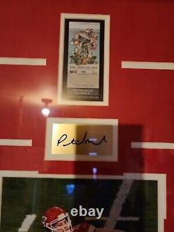 2018 Patrick Mahomes II MVP & SB54 Ticket stub 16×27 Framed Memorabilia Picture