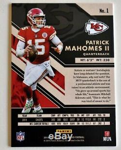 2019 Gold Standard PATRICK MAHOMES II Rose Gold /25 CHIEFS Super Bowl MVP SSP