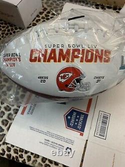 2019 Kansas City Chiefs NFL Team Roster Signature Superbowl Ball with Stand