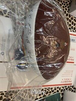 2019 Kansas City Chiefs NFL Team Roster Signature Superbowl Ball with Stand