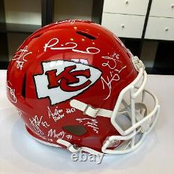 2019 Kansas City Chiefs Super Bowl Champs Team Signed Helmet JSA & Beckett COA