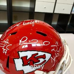 2019 Kansas City Chiefs Super Bowl Champs Team Signed Helmet JSA & Beckett COA