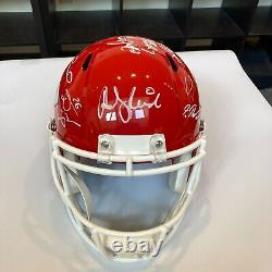 2019 Kansas City Chiefs Super Bowl Champs Team Signed Helmet JSA & Beckett COA