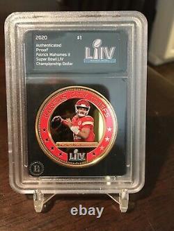 2020 Bradford Exchange Patrick Mahome Gold FIJI $1-PROOF-SUPER BOWL LIV MVP RARE