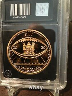 2020 Bradford Exchange Patrick Mahome Gold FIJI $1-PROOF-SUPER BOWL LIV MVP RARE