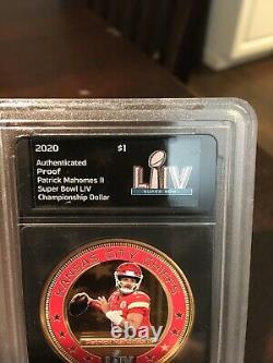 2020 Bradford Exchange Patrick Mahome Gold FIJI $1-PROOF-SUPER BOWL LIV MVP RARE