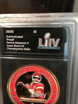 2020 Bradford Exchange Patrick Mahome Gold FIJI $1-PROOF-SUPER BOWL LIV MVP RARE