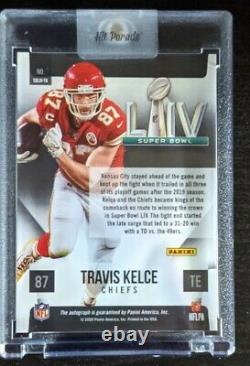 2020 Chronicles Travis Kelce Super Bowl LIV On Card Auto KANSAS CITY CHIEFS